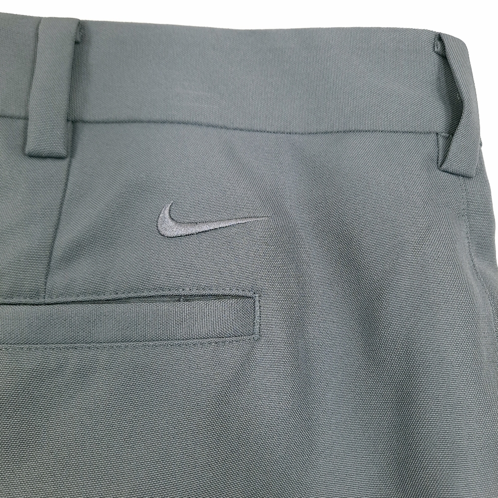 NIKE Men's Big & Tall Dri-FIT Pants Gray Pleated Rubber Grip - Size 44 Unhemmed - Picture 4 of 9